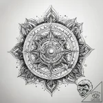 Tattoo sketch blessed universe – tattoo sketch (№1757908926_0, 15.09.2025 04:02) — tattoovalue.net