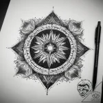 Tattoo sketch cosmic story, tattoo sketch des… – tattoo sketch (№1757909721_0, 15.09.2025 04:15) — tattoovalue.net