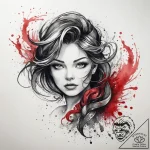 Tattoo sketch scarf with a flowing pattern, t… – tattoo sketch (№1757910316_0, 15.09.2025 04:25) — tattoovalue.net