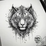 Tattoo sketch a symbolic event, ink illustrat… – tattoo sketch (№1757910906_0, 15.09.2025 04:35) — tattoovalue.net