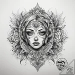 Tattoo sketch beige, tattoo flash sheet desig… – tattoo sketch (№1757911885_0, 15.09.2025 04:51) — tattoovalue.net
