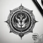 Tattoo sketch star wars jedi order symbol – tattoo sketch (№1757916204_0, 15.09.2025 06:03) — tattoovalue.net
