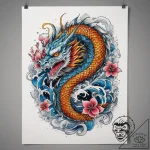 Tattoo sketch cosmic past, ink illustration f… – tattoo sketch (№1757917798_0, 15.09.2025 06:29) — tattoovalue.net
