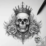 Tattoo sketch throne, ink illustration for ta… – tattoo sketch (№1757918406_0, 15.09.2025 06:40) — tattoovalue.net