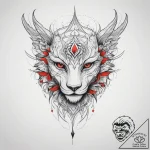 Tattoo sketch a symbolic emotion, tattoo line… – tattoo sketch (№1757919394_0, 15.09.2025 06:56) — tattoovalue.net