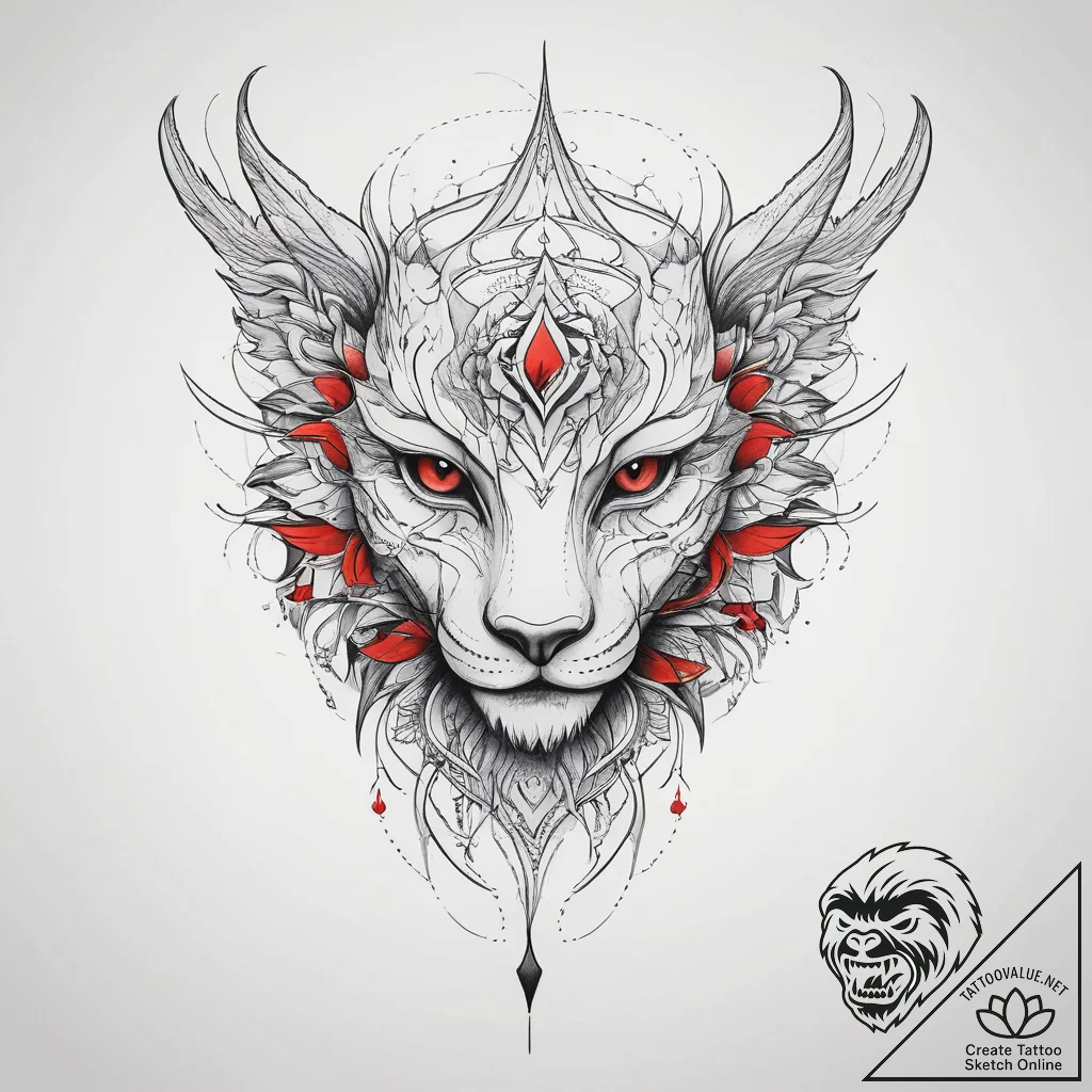 Tattoo sketch a symbolic emotion, tattoo line... - tattoo sketch (№1757919394_0, 15.09.2025 06:56) — tattoovalue.net