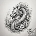 Tattoo sketch drawing a charcoal pencil, conc… – tattoo sketch (№1757921149_0, 15.09.2025 07:25) — tattoovalue.net