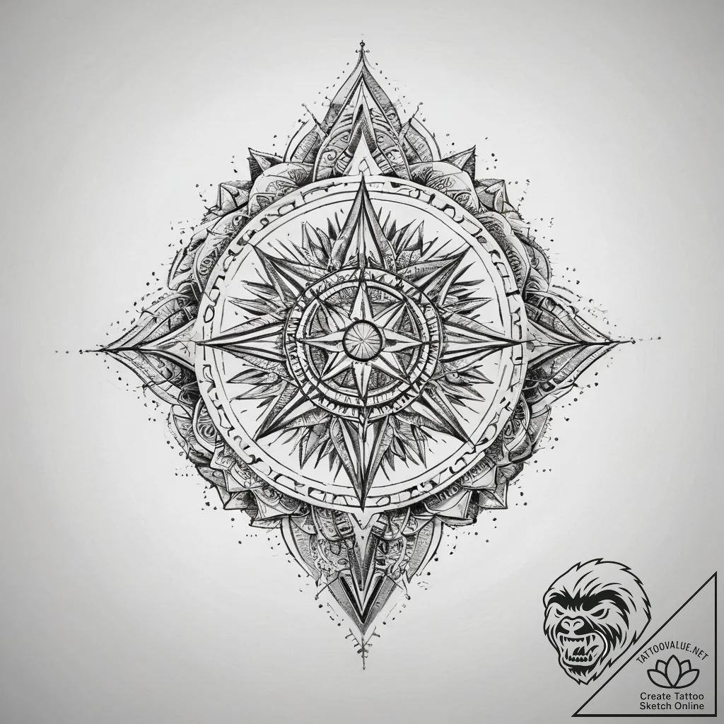 Tattoo sketch oasis, concept art for tattoo,... - tattoo sketch (№1757921342_0, 15.09.2025 07:29) — tattoovalue.net