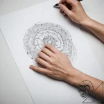 Tattoo sketch hands with a document – tattoo sketch (№1757921535_0, 15.09.2025 07:32) — tattoovalue.net