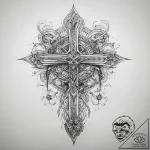 Tattoo sketch divine root, concept art for ta… – tattoo sketch (№1757923329_0, 15.09.2025 08:02) — tattoovalue.net