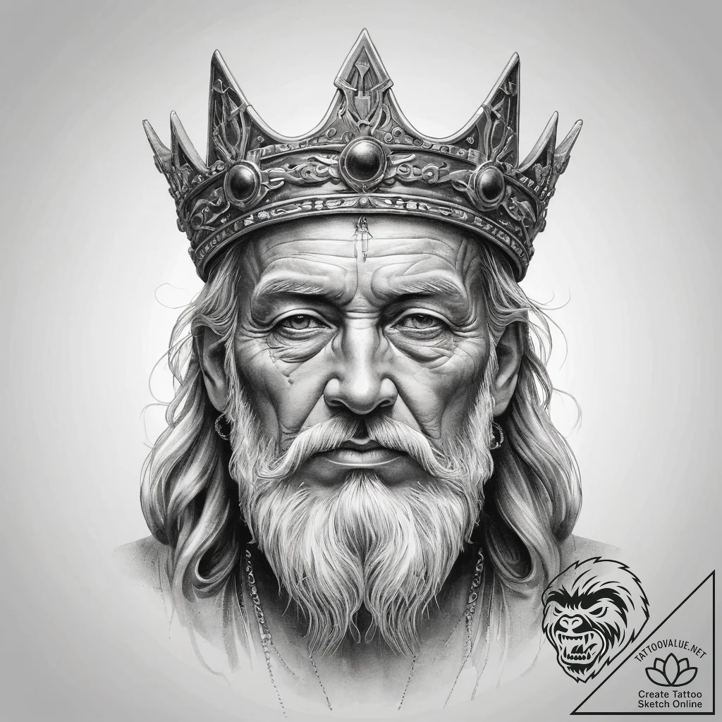 Tattoo sketch holy leader - tattoo sketch (№1757926611_0, 15.09.2025 08:56) — tattoovalue.net