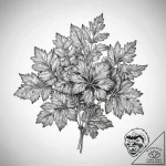 Tattoo sketch parsley – tattoo sketch (№1757928376_0, 15.09.2025 09:26) — tattoovalue.net