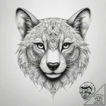 Tattoo sketch cute animal face – tattoo sketch (№1757929554_0, 15.09.2025 09:45) — tattoovalue.net