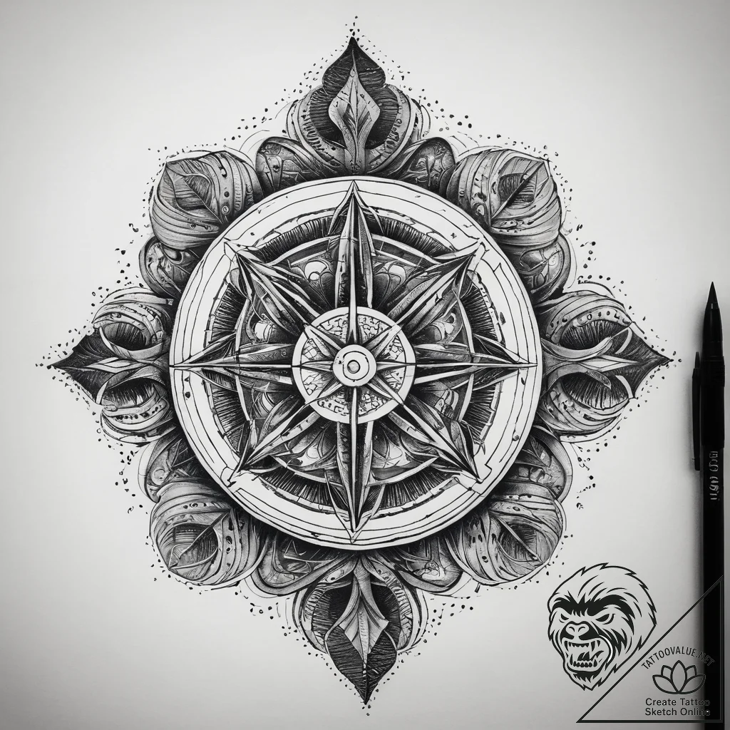 Tattoo sketch cosmic being, ink illustration... - tattoo sketch (№1757930720_0, 15.09.2025 10:05) — tattoovalue.net