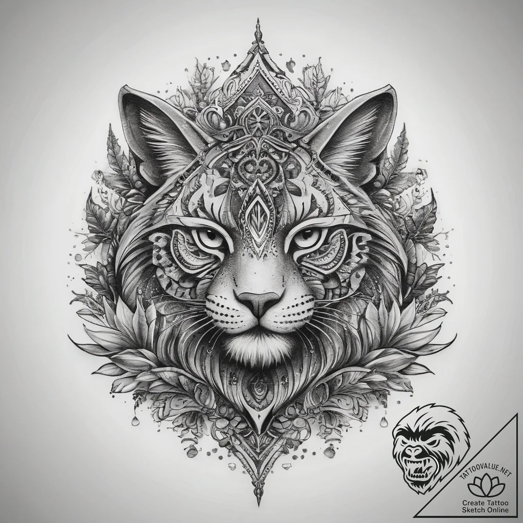 Tattoo sketch amber, artistic tattoo sketch,... - tattoo sketch (№1757931494_0, 15.09.2025 10:18) — tattoovalue.net