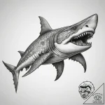Tattoo sketch goblin shark, tattoo line art,… – tattoo sketch (№1757940482_0, 15.09.2025 12:48) — tattoovalue.net