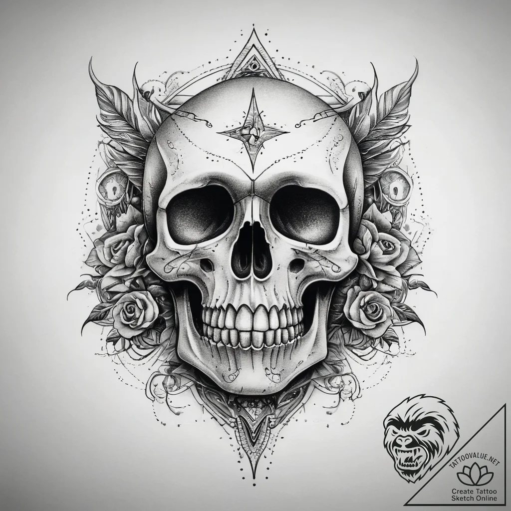 Tattoo sketch death, tattoo flash sheet desig... - tattoo sketch (№1757942052_0, 15.09.2025 13:14) — tattoovalue.net