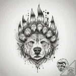 Tattoo sketch spirit animal bear paw, tattoo… – tattoo sketch (№1757945607_0, 15.09.2025 14:13) — tattoovalue.net