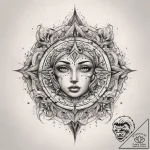 Tattoo sketch cosmic fable, concept art for t… – tattoo sketch (№1757945998_0, 15.09.2025 14:19) — tattoovalue.net
