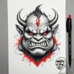 Tattoo sketch ogre with a club, tattoo flash… – tattoo sketch (№1757948935_0, 15.09.2025 15:08) — tattoovalue.net