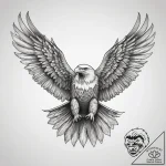 Tattoo sketch eagle flying, tattoo drawing ou… – tattoo sketch (№1757951094_0, 15.09.2025 15:44) — tattoovalue.net