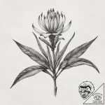 Tattoo sketch desert pea, tattoo line art, mi… – tattoo sketch (№1757951290_0, 15.09.2025 15:48) — tattoovalue.net