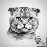 Tattoo sketch scottish fold – tattoo sketch (№1757951681_0, 15.09.2025 15:54) — tattoovalue.net