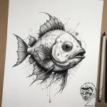Tattoo sketch deep-sea anglerfish, concept ar… – tattoo sketch (№1757955823_0, 15.09.2025 17:03) — tattoovalue.net