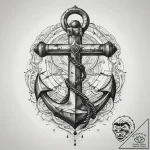Tattoo sketch old school якорь, ink illustrat… – tattoo sketch (№1757958778_0, 15.09.2025 17:52) — tattoovalue.net