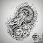 Tattoo sketch brown, tattoo line art, irezumi… – tattoo sketch (№1757959959_0, 15.09.2025 18:12) — tattoovalue.net