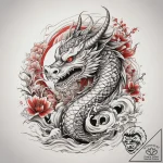 Tattoo sketch red, artistic tattoo sketch, on… – tattoo sketch (№1757960154_0, 15.09.2025 18:15) — tattoovalue.net