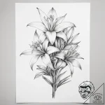 Tattoo sketch yucca flower – tattoo sketch (№1757960742_0, 15.09.2025 18:25) — tattoovalue.net