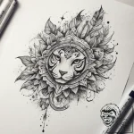 Tattoo sketch loop, tattoo line art, muted co… – tattoo sketch (№1757961707_0, 15.09.2025 18:41) — tattoovalue.net