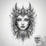 Tattoo sketch spirit, tattoo sketch design, f… – tattoo sketch (№1757962294_0, 15.09.2025 18:51) — tattoovalue.net