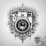 Tattoo sketch urban exploration with a camera… – tattoo sketch (№1757963277_0, 15.09.2025 19:07) — tattoovalue.net