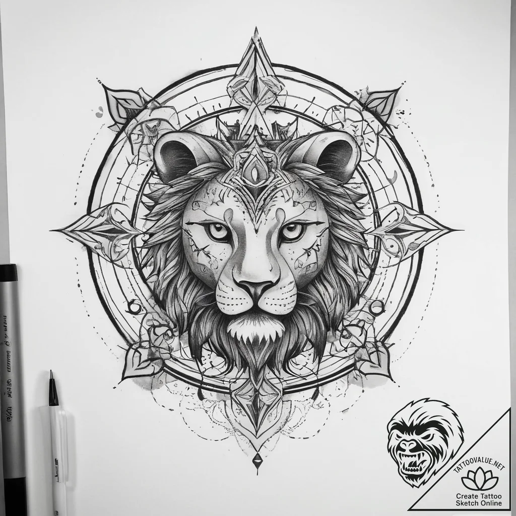 Tattoo sketch астрология, tattoo sketch desig... - tattoo sketch (№1757964672_0, 15.09.2025 19:31) — tattoovalue.net