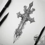Tattoo sketch dagger, tattoo drawing outline,… – tattoo sketch (№1757964869_0, 15.09.2025 19:34) — tattoovalue.net