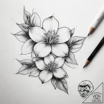 Tattoo sketch jasmine, artistic tattoo sketch… – tattoo sketch (№1757965669_0, 15.09.2025 19:47) — tattoovalue.net