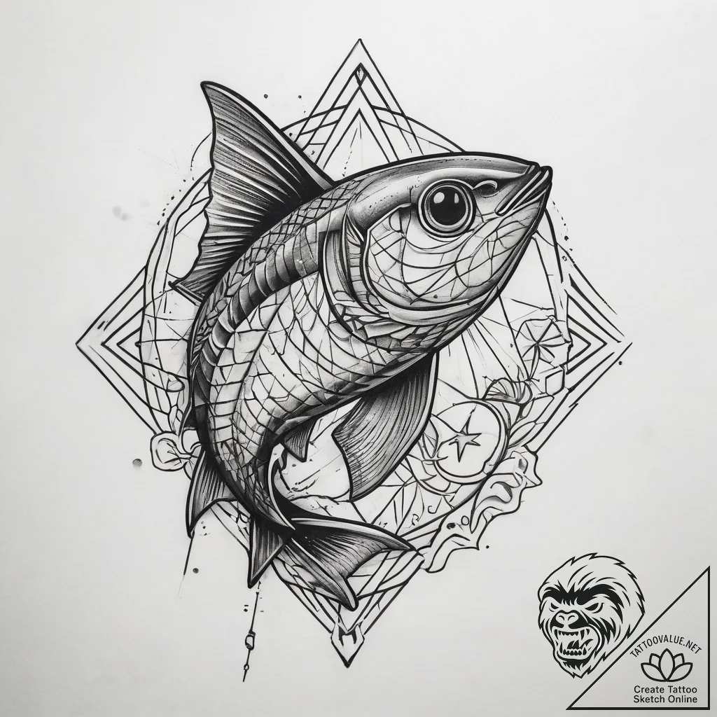 Tattoo sketch black neon tetra, tattoo line a... - tattoo sketch (№1757966450_0, 15.09.2025 20:00) — tattoovalue.net