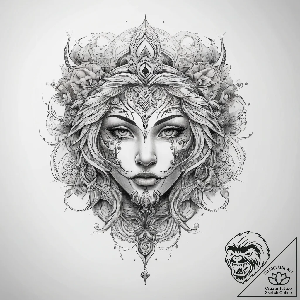 Tattoo sketch white - tattoo sketch (№1757967044_0, 15.09.2025 20:10) — tattoovalue.net