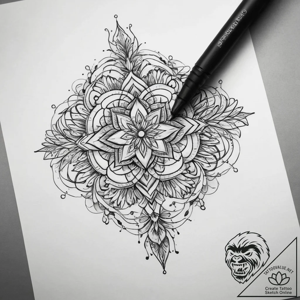 Tattoo sketch dream, tattoo drawing outline,... - tattoo sketch (№1757968430_0, 15.09.2025 20:33) — tattoovalue.net
