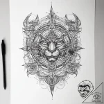 Tattoo sketch map – tattoo sketch (№1757969226_0, 15.09.2025 20:47) — tattoovalue.net
