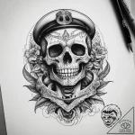 Tattoo sketch skeleton, tattoo sketch design,… – tattoo sketch (№1757970213_0, 15.09.2025 21:03) — tattoovalue.net