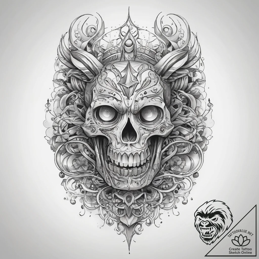 Tattoo sketch glass, concept art for tattoo,... - tattoo sketch (№1757976949_0, 15.09.2025 22:55) — tattoovalue.net