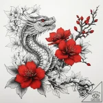 Tattoo sketch hawthorn blossom branch, tattoo… – tattoo sketch (№1757979311_0, 15.09.2025 23:35) — tattoovalue.net