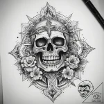 Tattoo sketch blessed narrative, tattoo flash… – tattoo sketch (№1757983041_0, 16.09.2025 00:37) — tattoovalue.net
