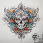 Tattoo sketch mystical entity, tattoo flash s… – tattoo sketch (№1757983239_0, 16.09.2025 00:40) — tattoovalue.net