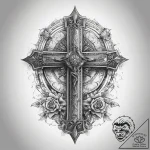 Tattoo sketch religious scripture, ink illust… – tattoo sketch (№1757983628_0, 16.09.2025 00:47) — tattoovalue.net
