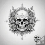 Tattoo sketch cosmic identity, ink illustrati… – tattoo sketch (№1757984023_0, 16.09.2025 00:53) — tattoovalue.net