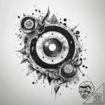 Tattoo sketch cosmic universe, artistic tatto… – tattoo sketch (№1757985413_0, 16.09.2025 01:16) — tattoovalue.net